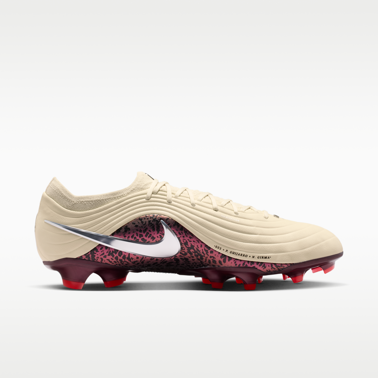 Nike United Tiempo Maestro Elite - Fossil/Burgundy Crush/Metallic Silver - 3