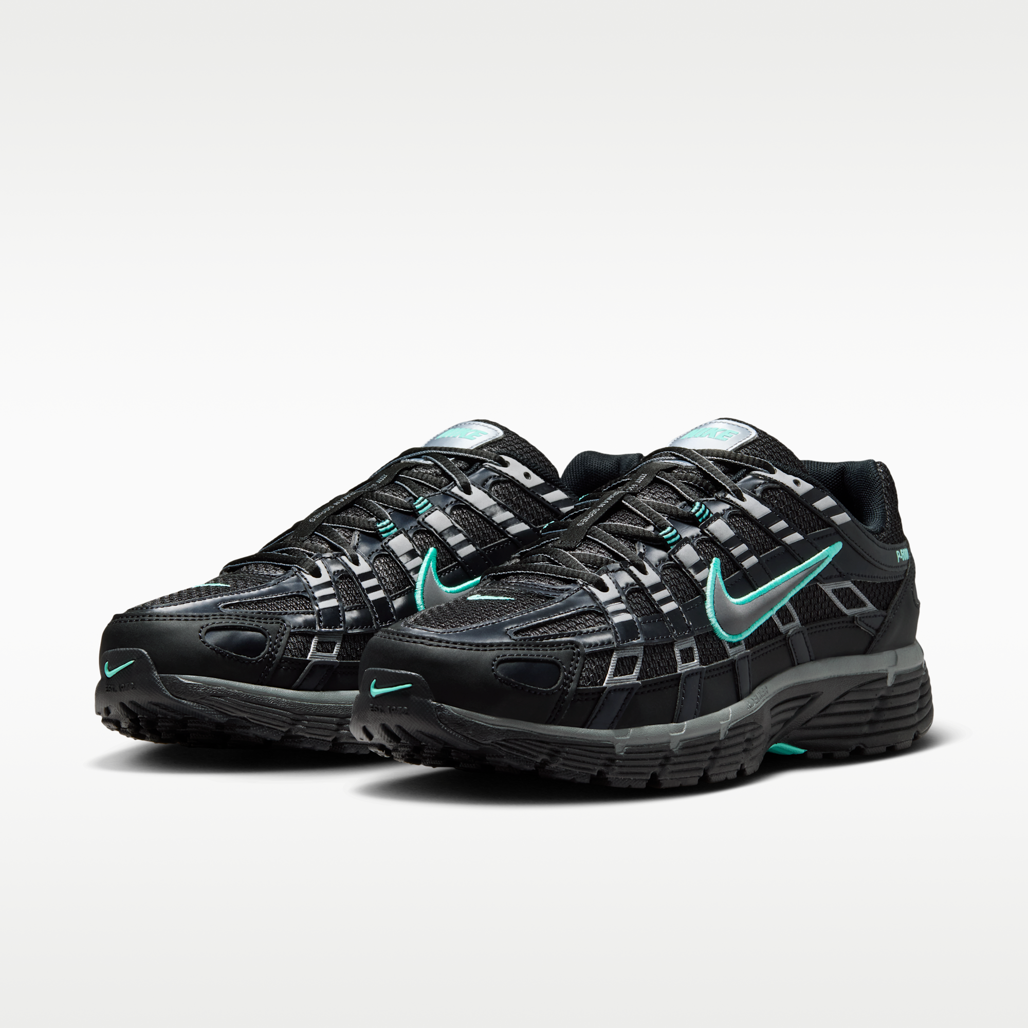 Nike P-6000 - Μαύρο/Hyper Turquoise/Cool Grey/Metallic Cool Grey - 5