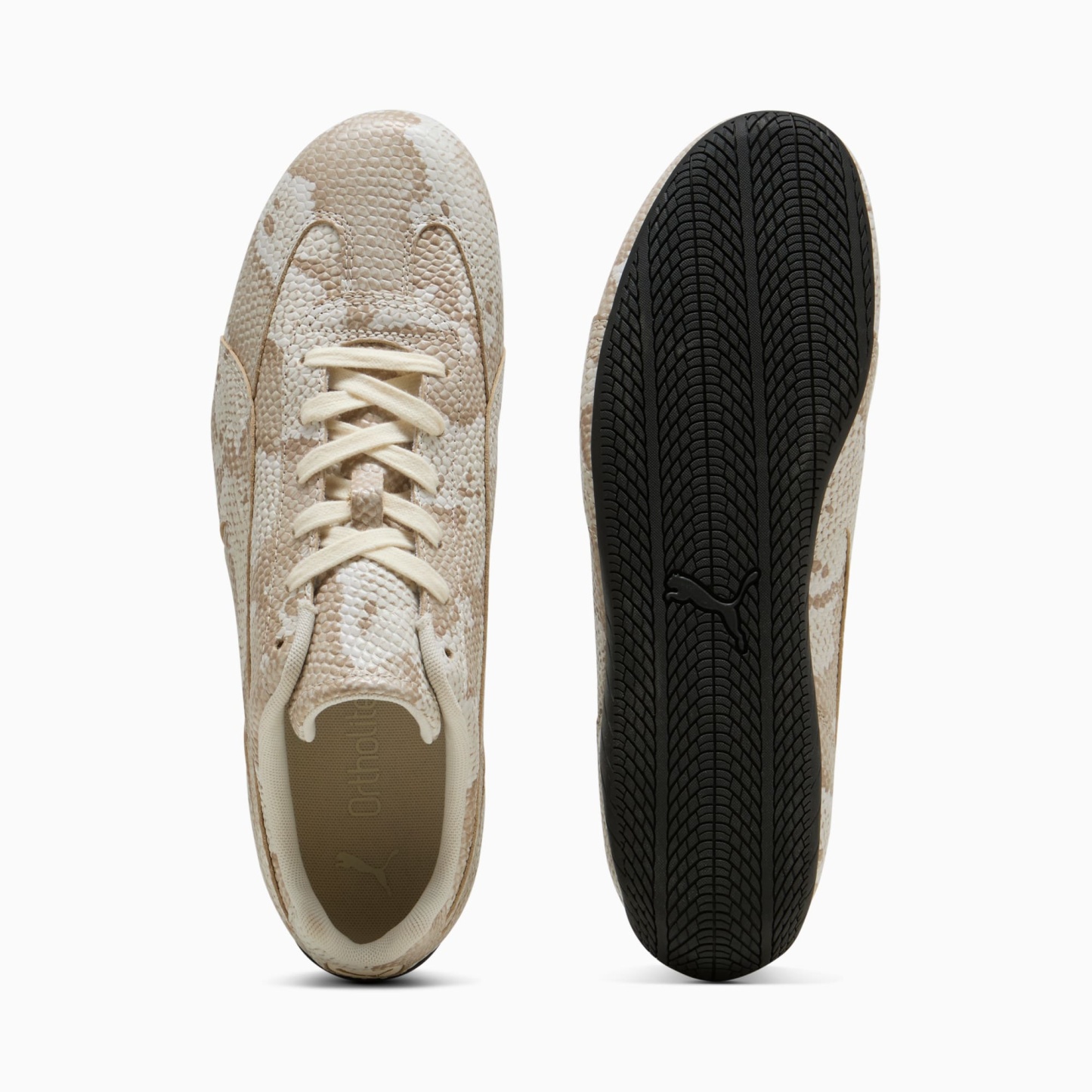Speedcat Snake Print Sneakers Unisex - Silver Fog-Vapor Gray