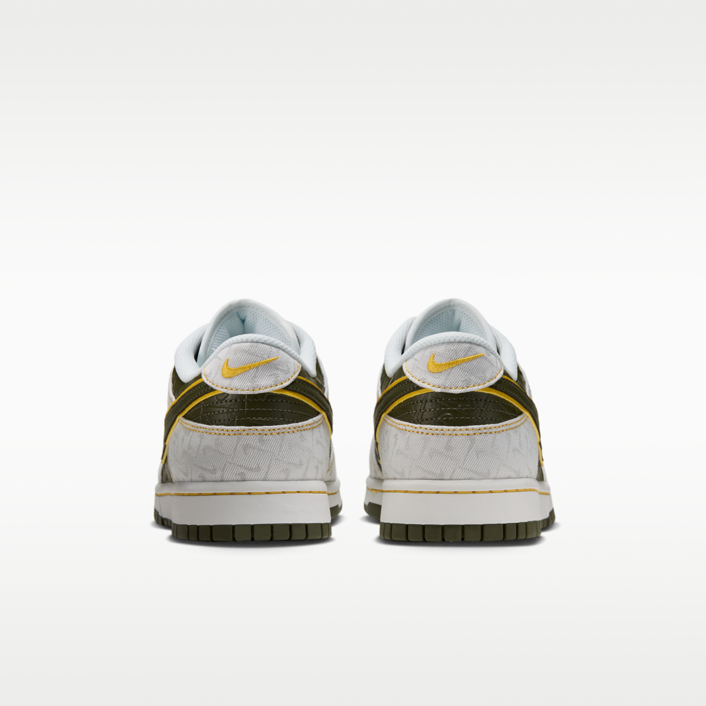 Nike Dunk Low Retro SE Leather/Suede - Summit White/Yellow Ochre/Cargo Khaki - 6