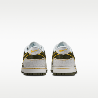 Nike Dunk Low Retro SE Leather/Suede - Summit White/Yellow Ochre/Cargo Khaki - 6