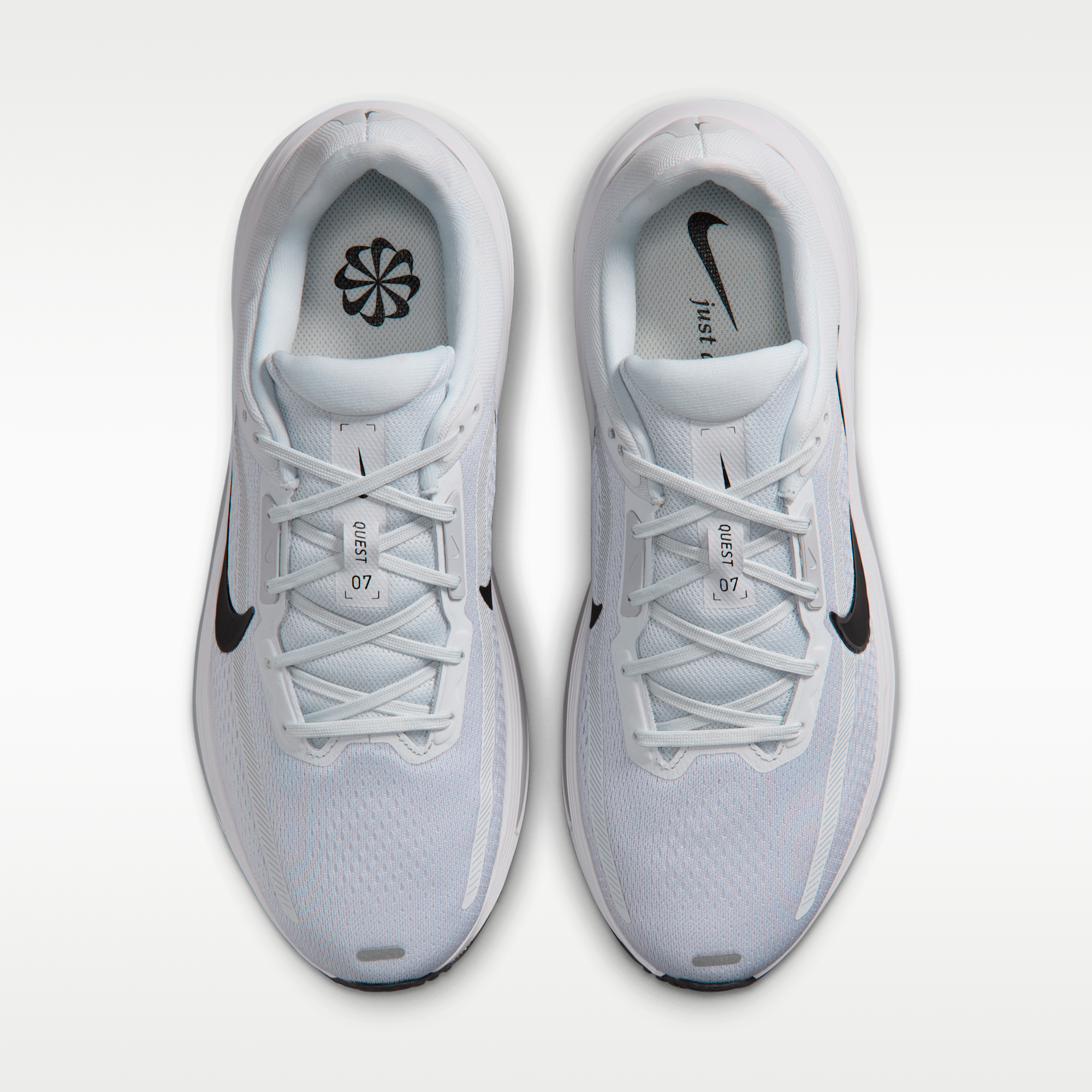 Nike Quest 7 - Pure Platinum/Λευκό/Wolf Grey/Μαύρο - 4