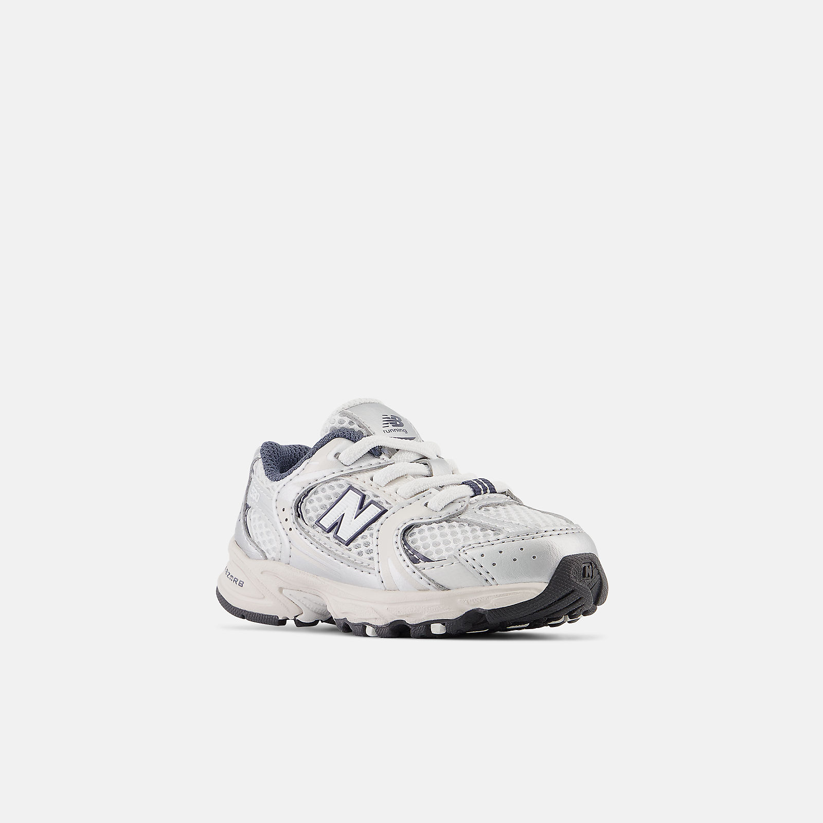 New Balance 530 BUNGEE LACE - SUMMER FOG con NIMBUS CLOUD y NB Navy - IZ530KA