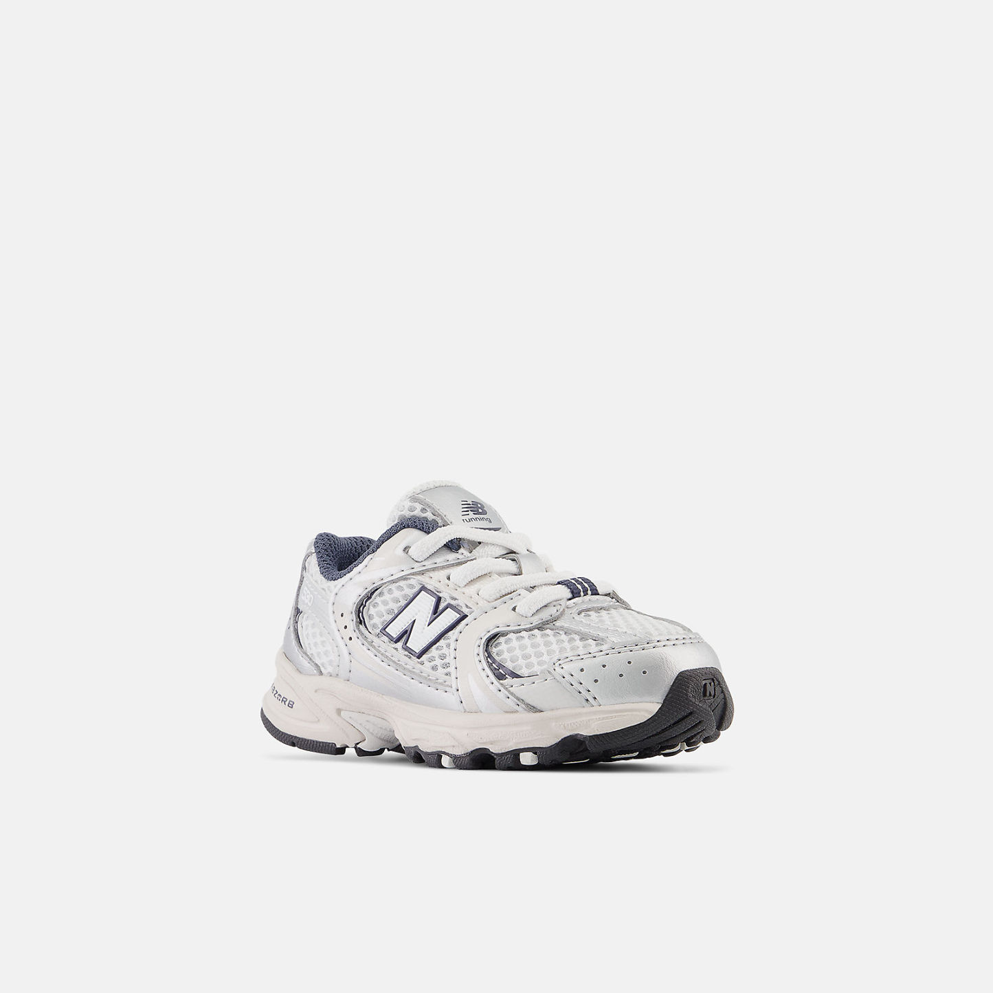 New Balance 530 BUNGEE LACE - SUMMER FOG con NIMBUS CLOUD y NB Navy - IZ530KA
