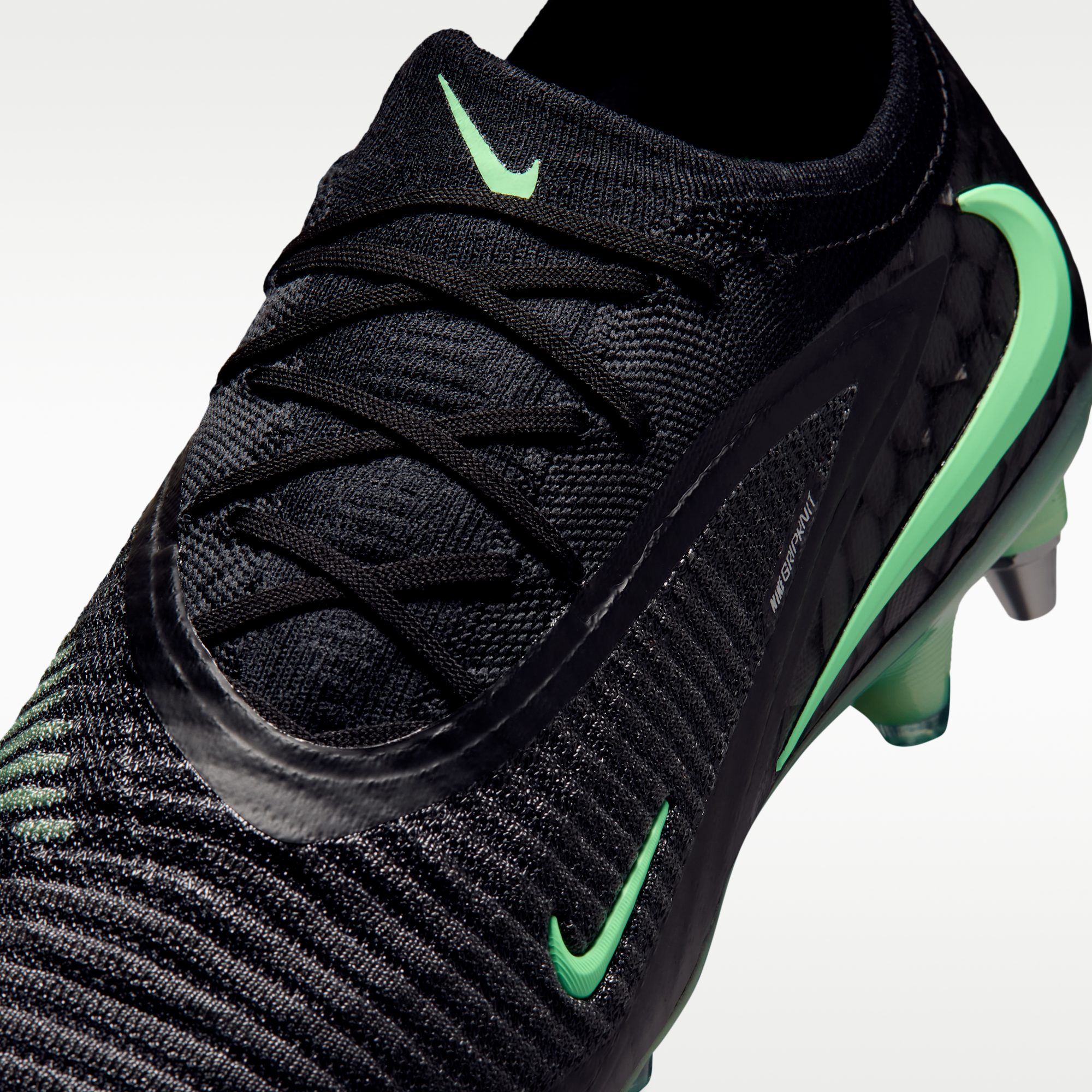 Nike Phantom 6 Low Elite - Μαύρο/Μαύρο/Illusion Green (IU8552-001) - 8