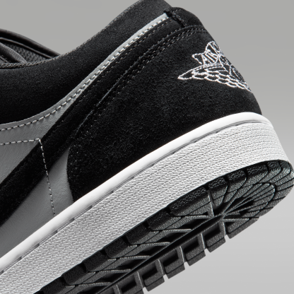 Air Jordan 1 Low - Μαύρο/Light Smoke Grey/Λευκό - 8