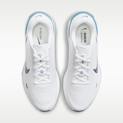 Nike Journey Run - Λευκό/Grey Mist/Racer Blue/Midnight Navy - 4
