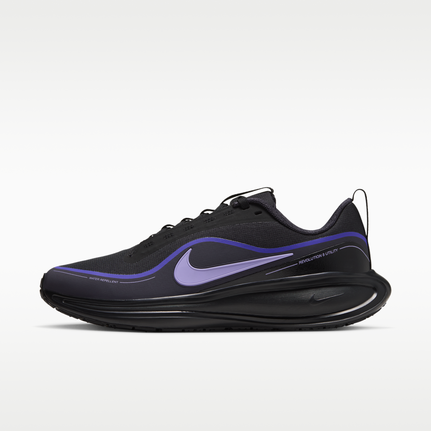 Nike Revolution 8 Utility - Μαύρο/Persian Violet/Gridiron/Purple Pulse - 1