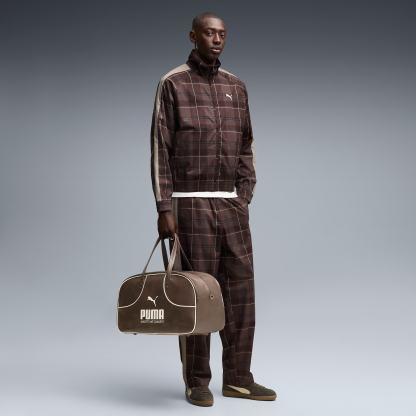 T7 Relaxed Tartan Trainingsjacke Herren - Chocolate Fondue