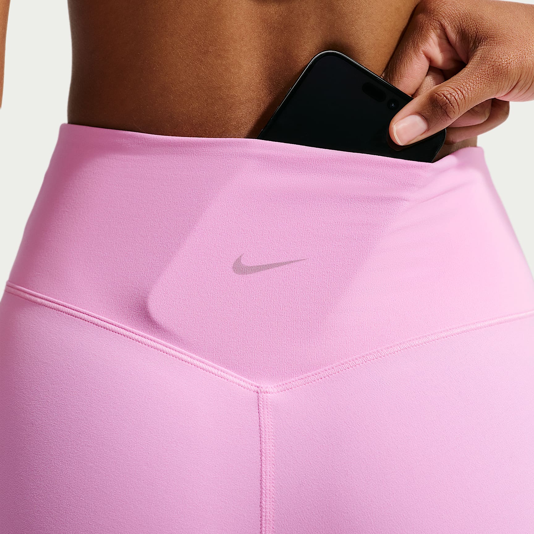 Nike Zenvy - Nike Zenvy Bike Shorts mit hohem Taillenbund (Damen, ca. 20,5 cm)