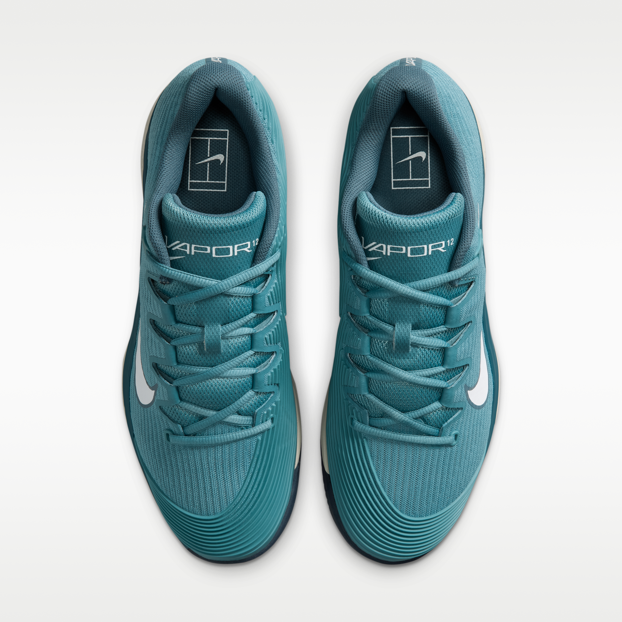 Nike Vapor 12 - Smokey Blue/Light Bone/New Slate/Λευκό - 4