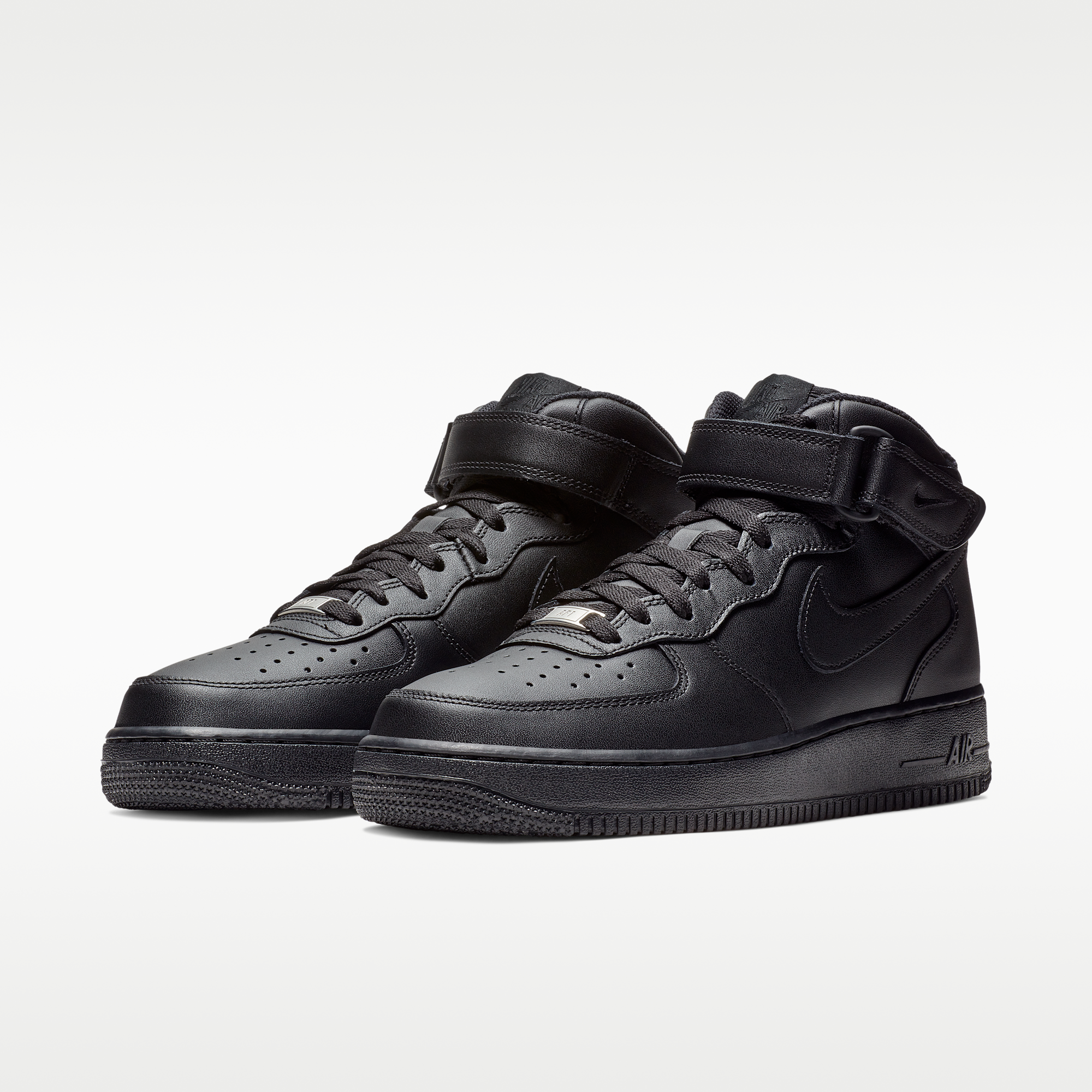 Nike Air Force 1 Mid '07 - Μαύρο/Μαύρο - 5
