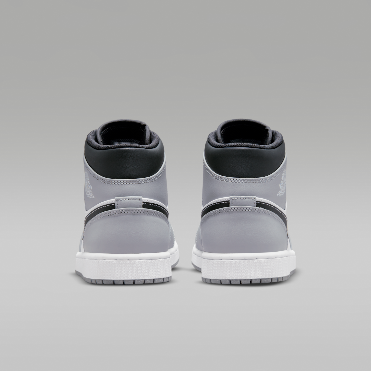 Air Jordan 1 Mid - Light Smoke Grey/Anthracite/Λευκό - 6