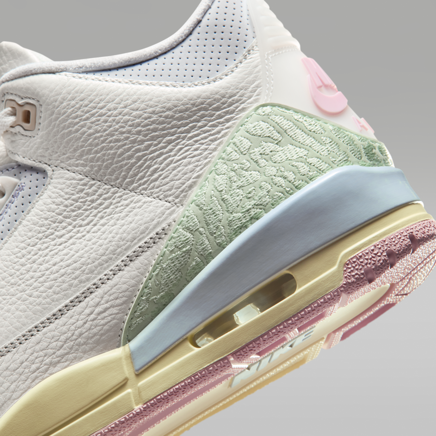 Air Jordan 3 "World's Best" - Sail/Aura/Iced Carmine/Jade Aura - 8