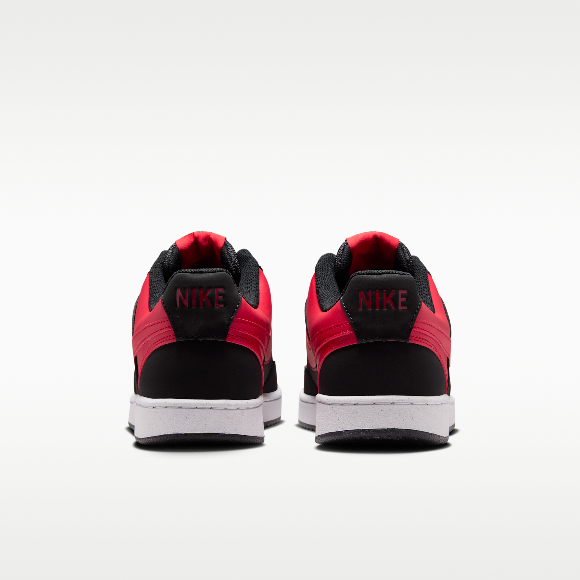 Nike Court Vision Low - Μαύρο/University Red/Λευκό/University Red - 6