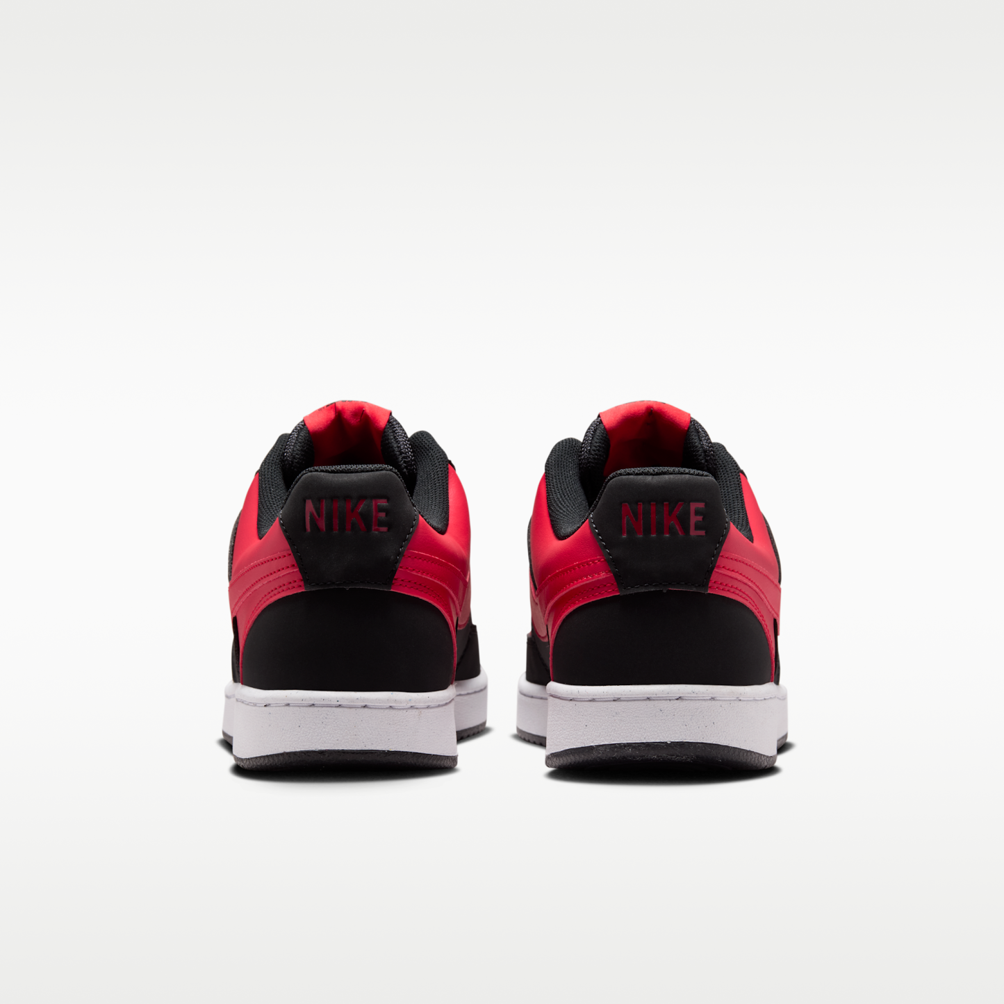 Nike Court Vision Low - Μαύρο/University Red/Λευκό/University Red - 6