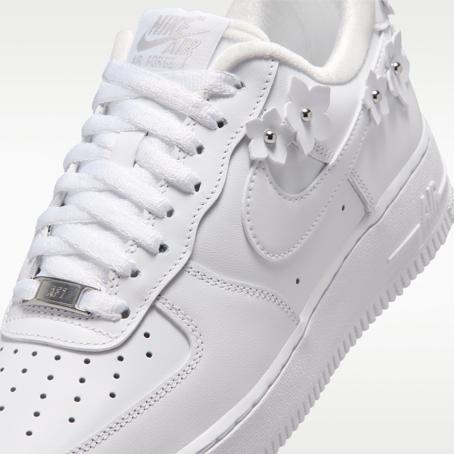 Nike Air Force 1 '07 "Florette" - Λευκό/Wolf Grey/Metallic Silver/Λευκό - 7