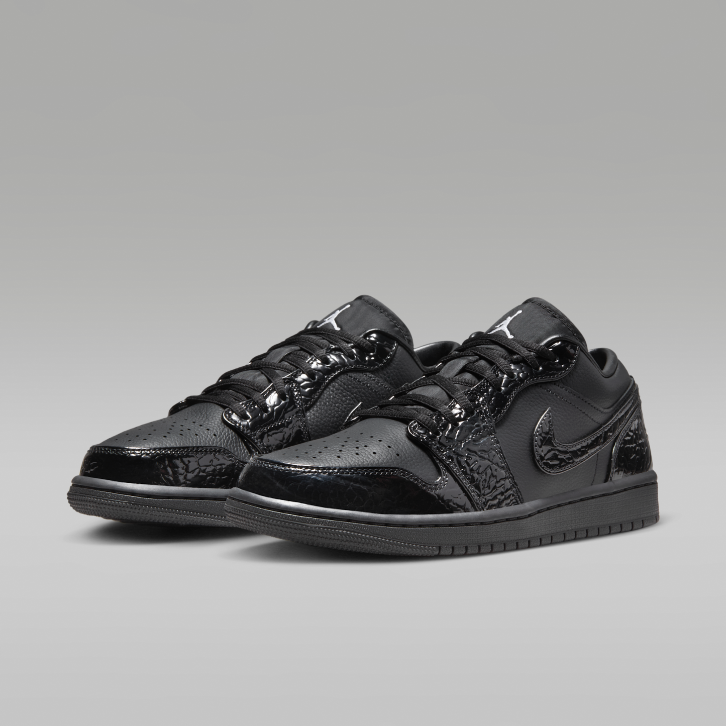 Air Jordan 1 Low SE - Μαύρο/Λευκό/Metallic Silver/Μαύρο - 5