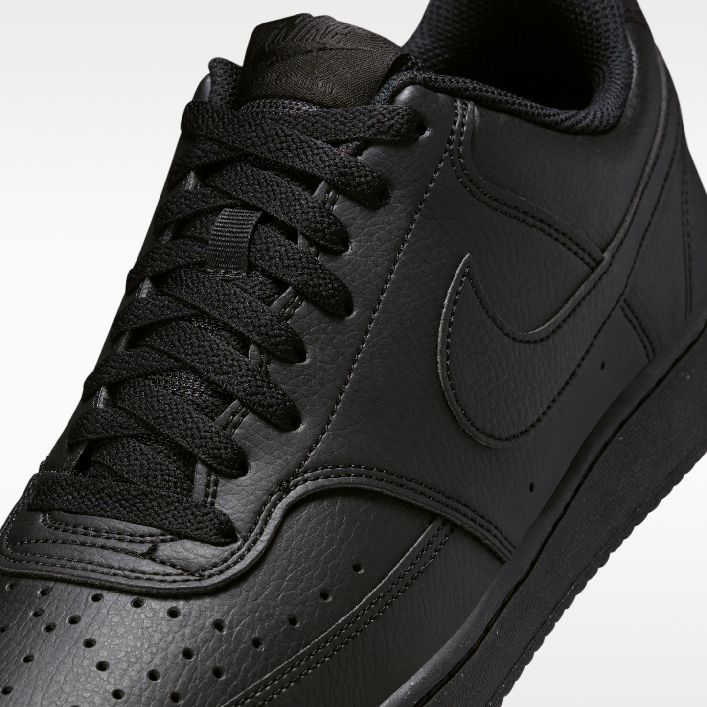 Nike Court Vision Low Next Nature - Μαύρο/Μαύρο/Μαύρο - 7