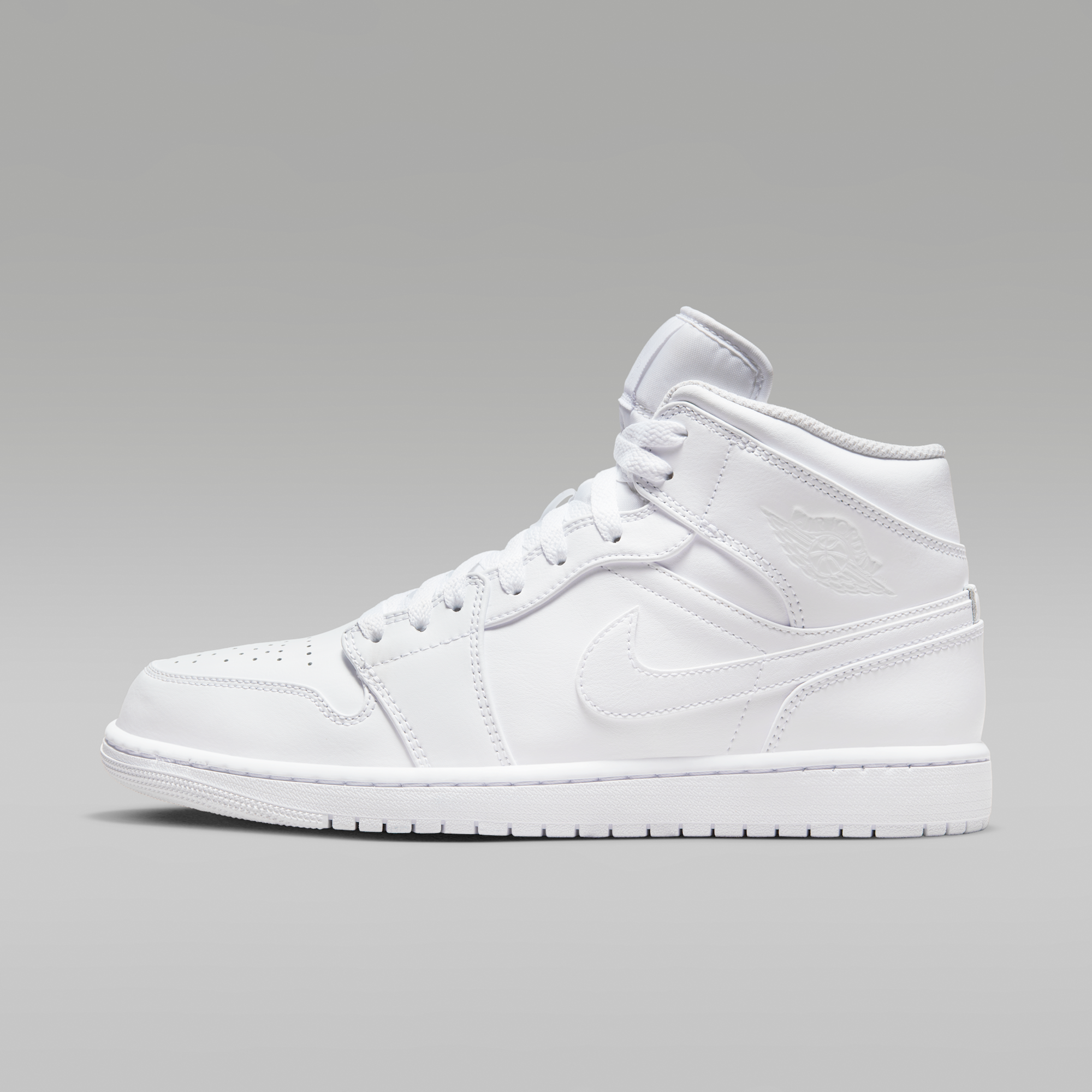 Air Jordan 1 Mid - Λευκό/Λευκό/Λευκό - 1