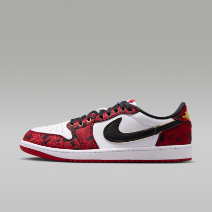 Air Jordan 1 Retro Low OG "Garden" - Μαύρο/Summit White/Laser Fuchsia/Varsity Red - 1
