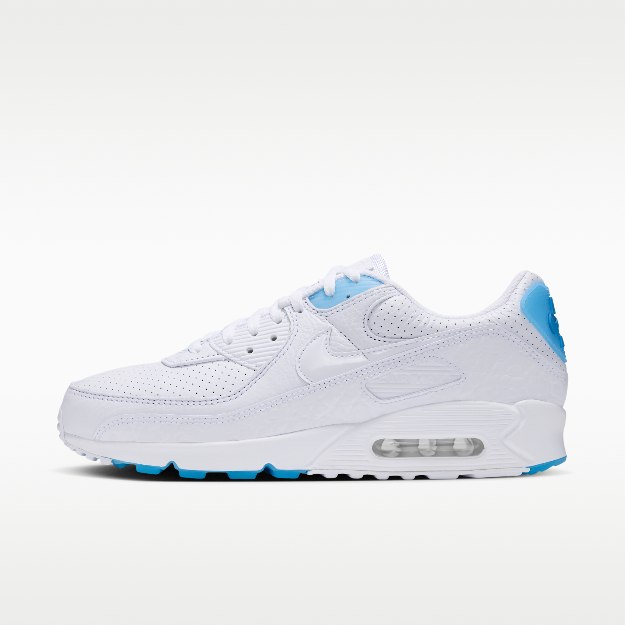 Nike Air Max 90 - Λευκό/Aurora Blue/Λευκό - 1