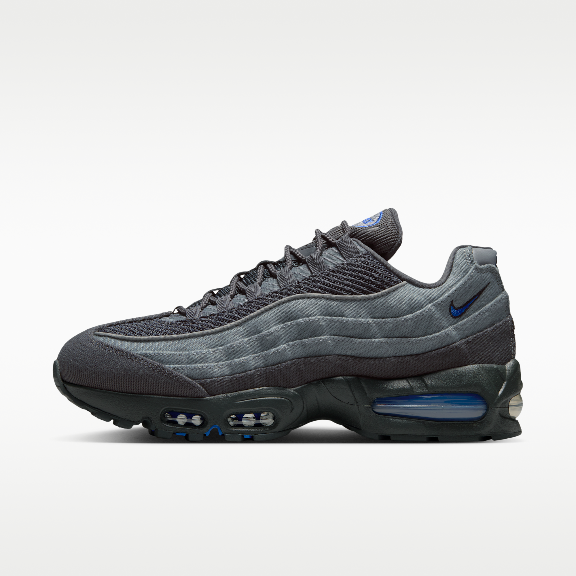 Nike Air Max 95 Big Bubble - Smoke Grey/Anthracite/Μαύρο/Racer Blue - 1
