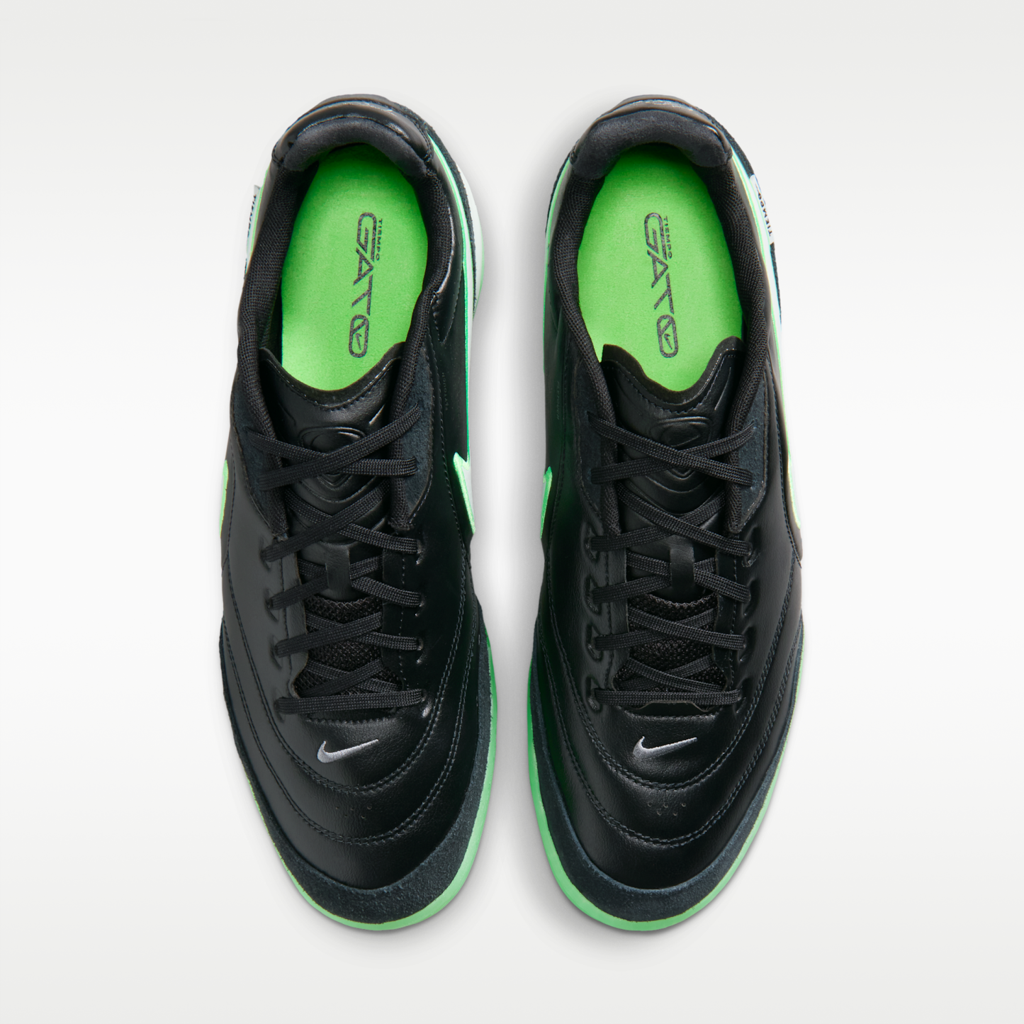 Nike Tiempo Streetgato - Μαύρο/Μαύρο/Illusion Green (HQ7017-001) - 4