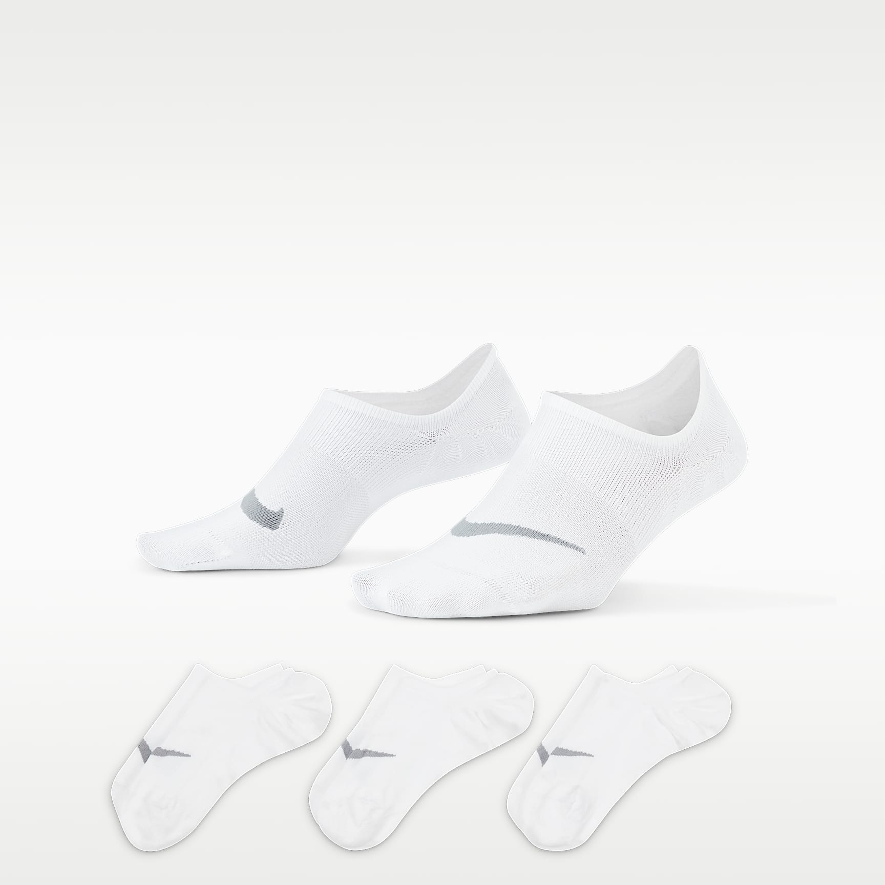 Nike Everyday Plus Lightweight - Nike Everyday Plus Lightweight Trainings-Footie-Socken für Damen (3 Paar)