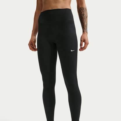 Nike One mit nahtloser Vorderseite - Nike One Leggings in voller Länge mit nahtloser Vorderseite und hohem Bund (Damen)
