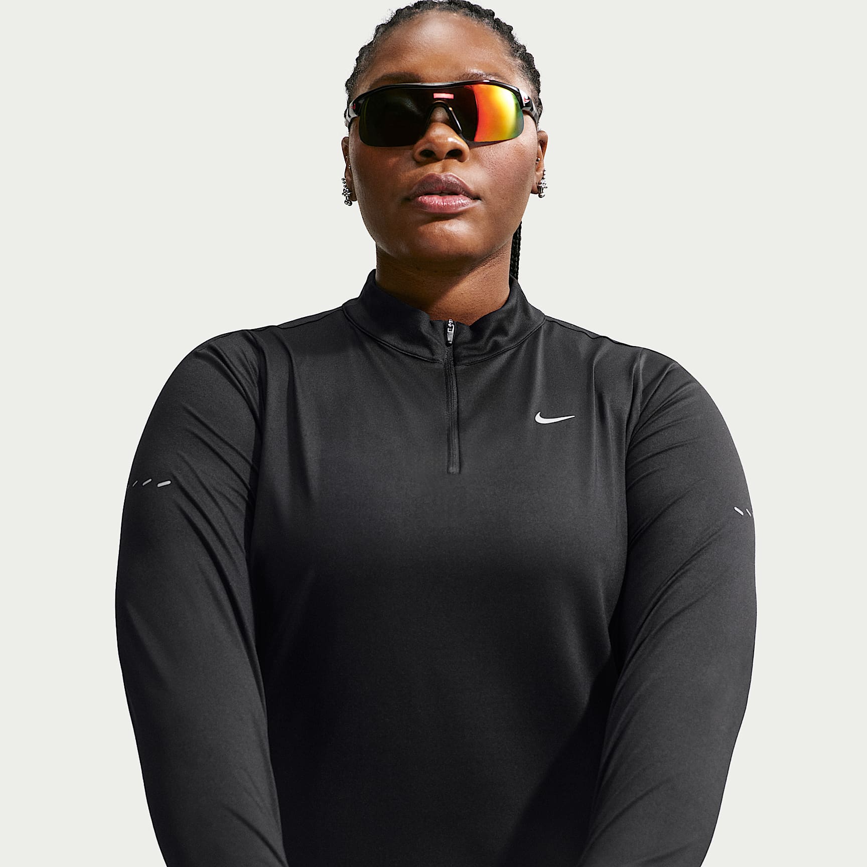 Nike Swift - Nike Swift Dri-FIT UV-Laufoberteil mit Viertelreißverschluss (Damen, große Größen)