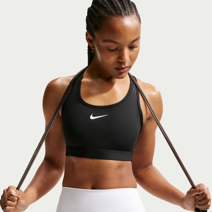 Nike Swoosh - Nike Swoosh gepolsterter Sport-BH mit mittlerem Halt