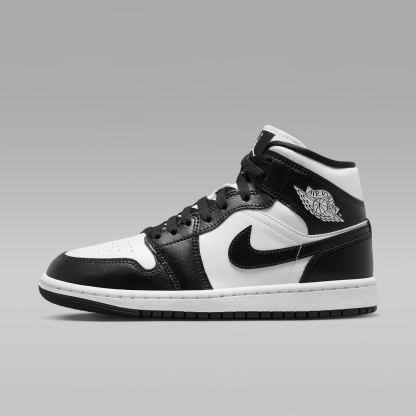 Air Jordan 1 Mid - Λευκό/Λευκό/Μαύρο - 1