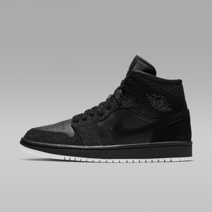 Air Jordan 1 Mid - Μαύρο/Λευκό/Phantom - 1