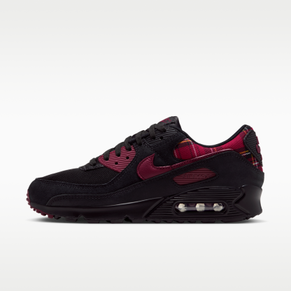 Nike Air Max 90 "Plaid" - Μαύρο/Tough Red/Yellow Ochre/Team Red - 1