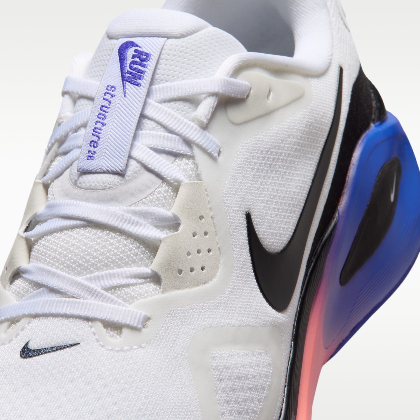 Nike Structure 26 - Λευκό/Atomic Pink/Racer Blue/Μαύρο - 7