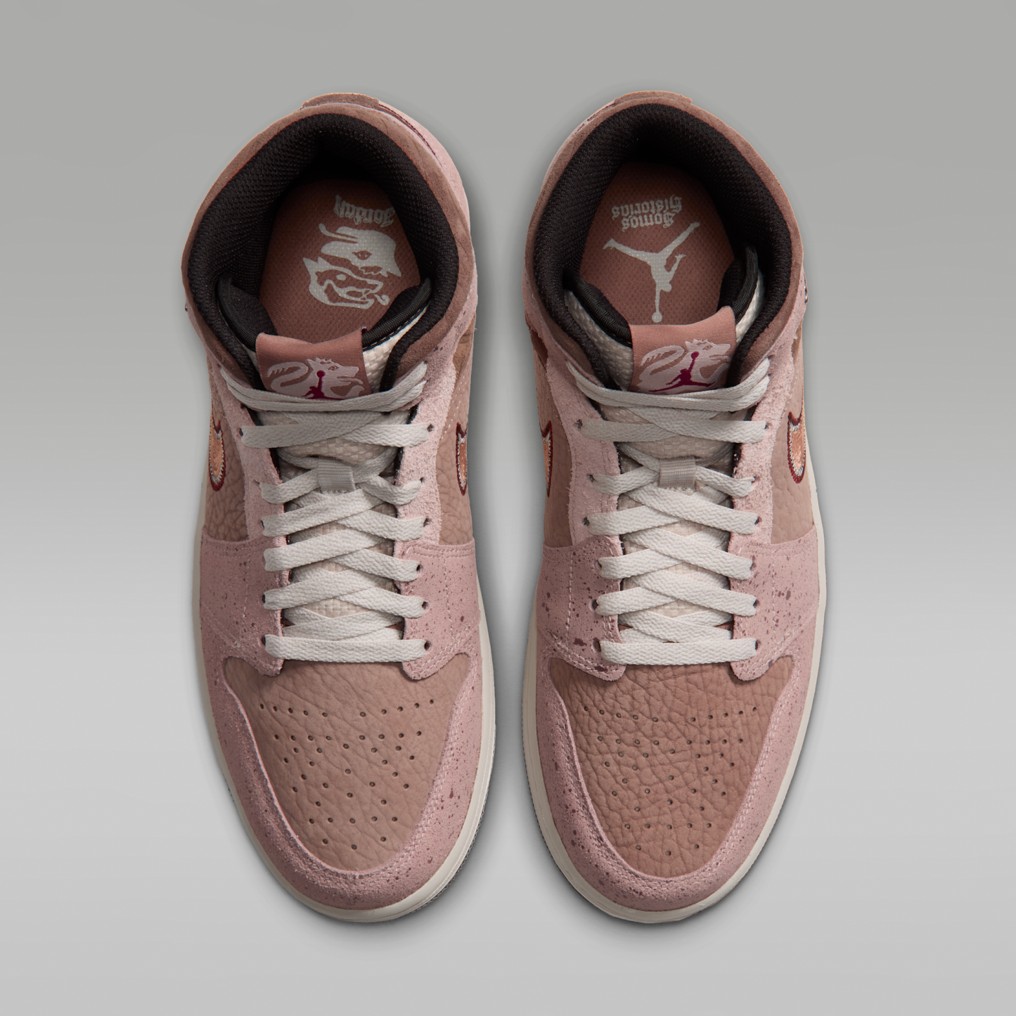 Air Jordan 1 Mid SE Día de Muertos - Desert Dust/Particle Beige/Light Orewood Brown/Terra Blush - 4
