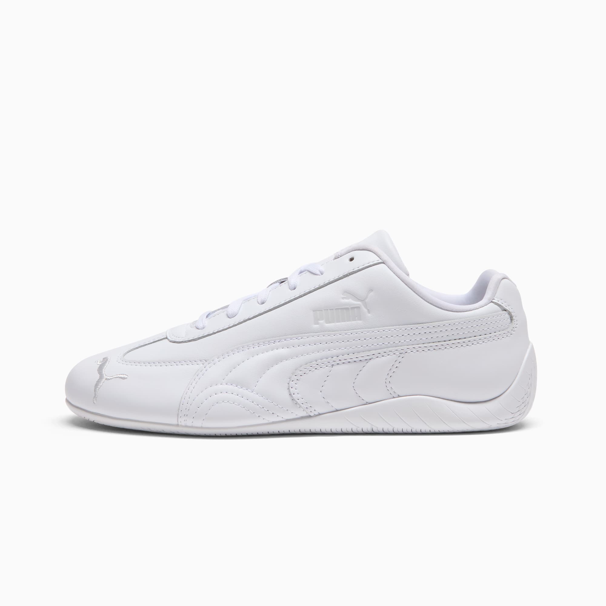 Speedcat Full Leather Sneakers Unisex - PUMA White-Feather Gray