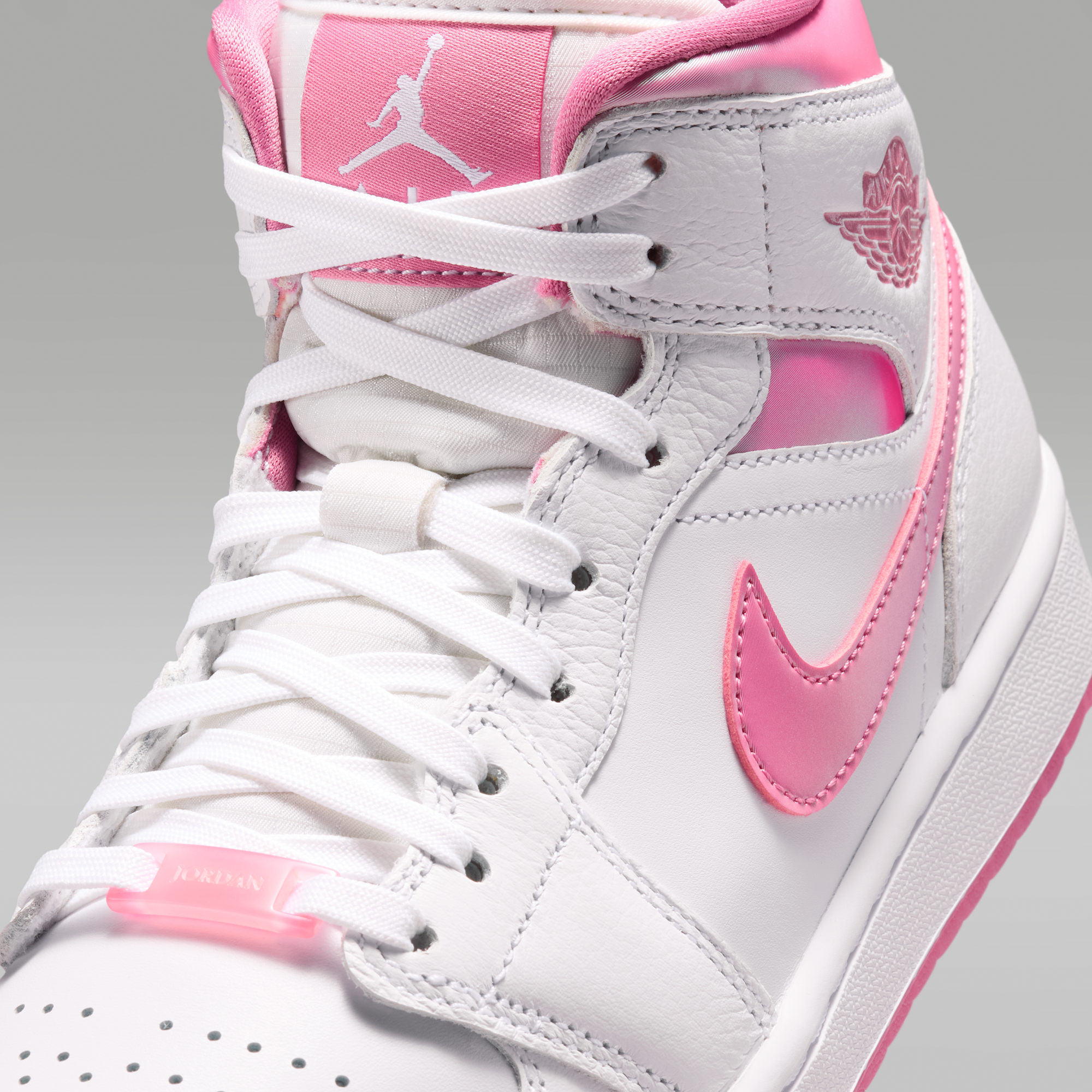 Air Jordan 1 Mid SE - Λευκό/Desert Berry - 7