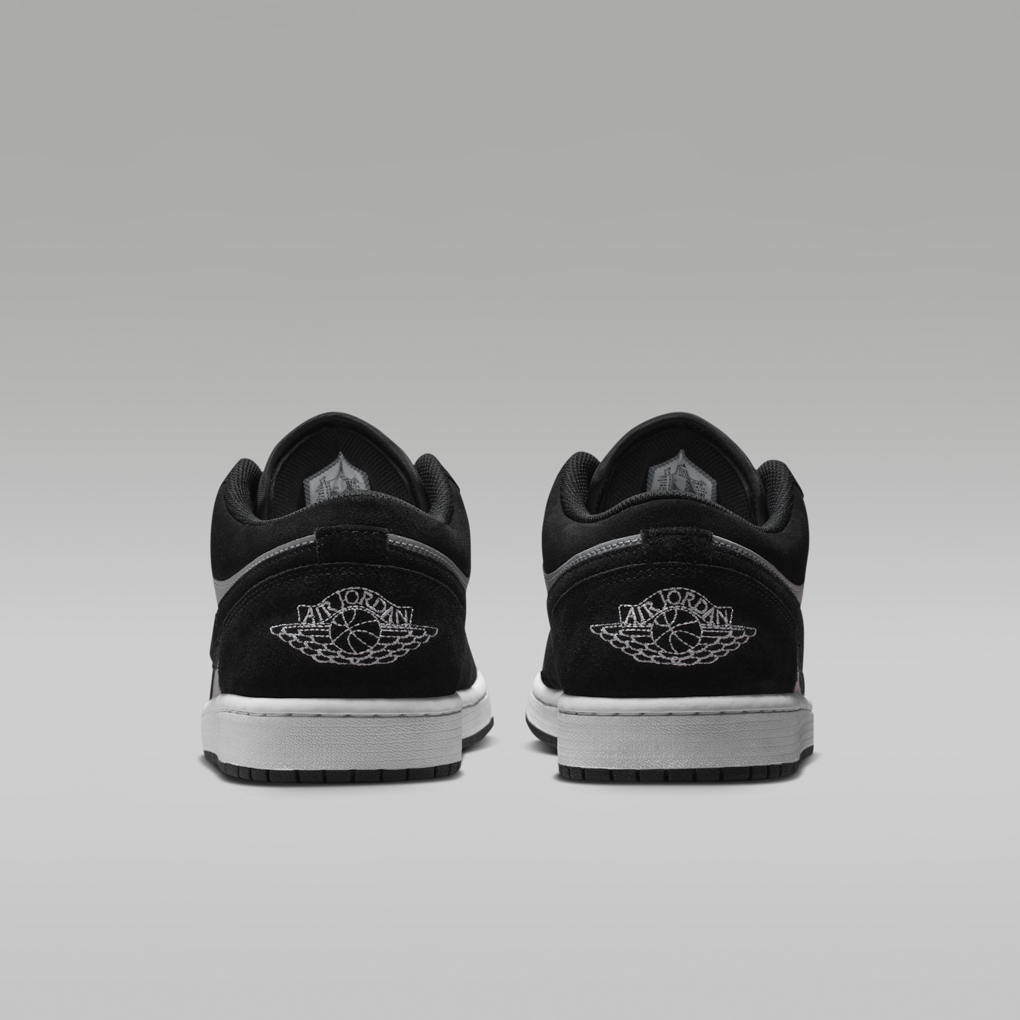 Air Jordan 1 Low - Μαύρο/Light Smoke Grey/Λευκό - 6