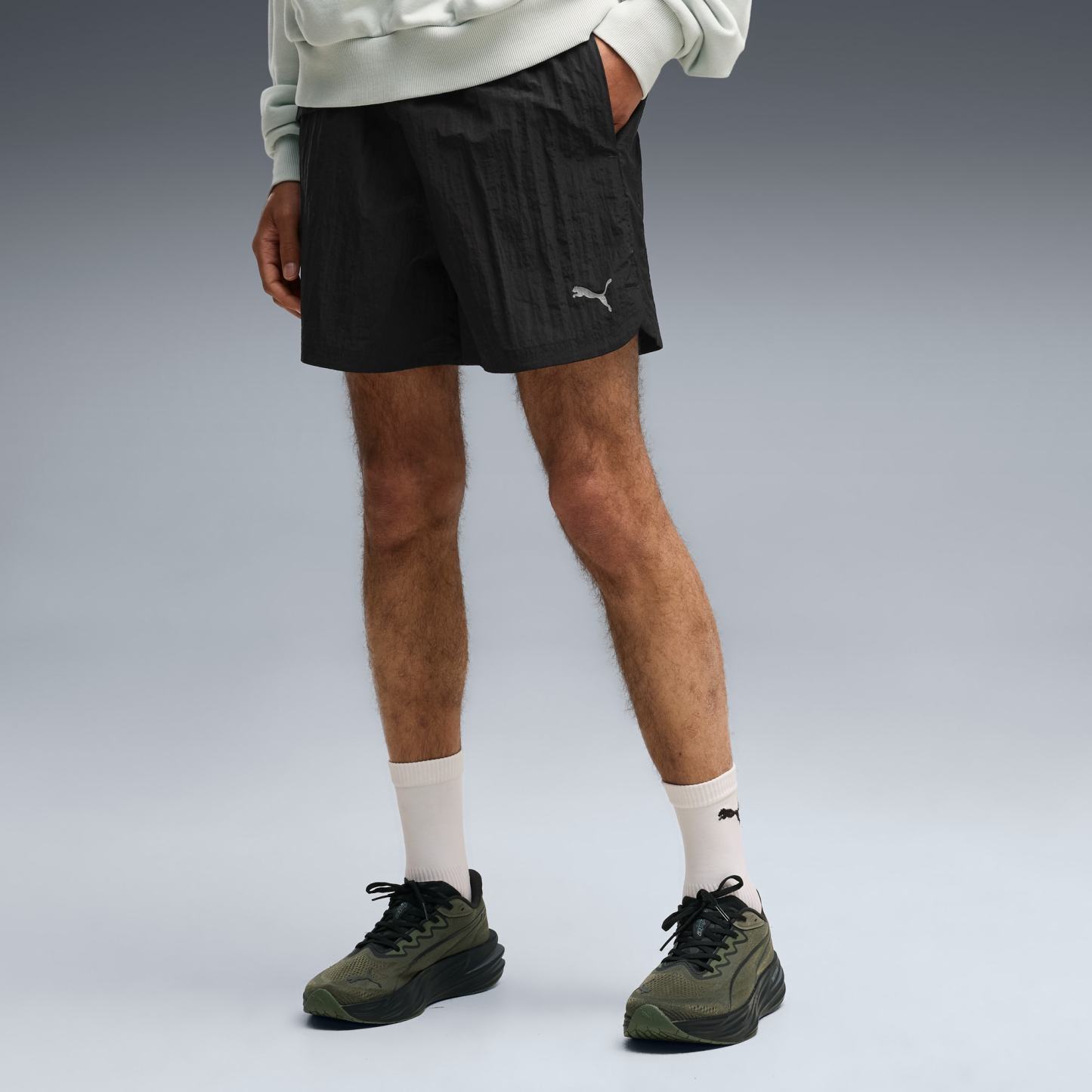 Run Culture Collective T7 Relaxed 5'' Gewebte Shorts Herren - PUMA Black