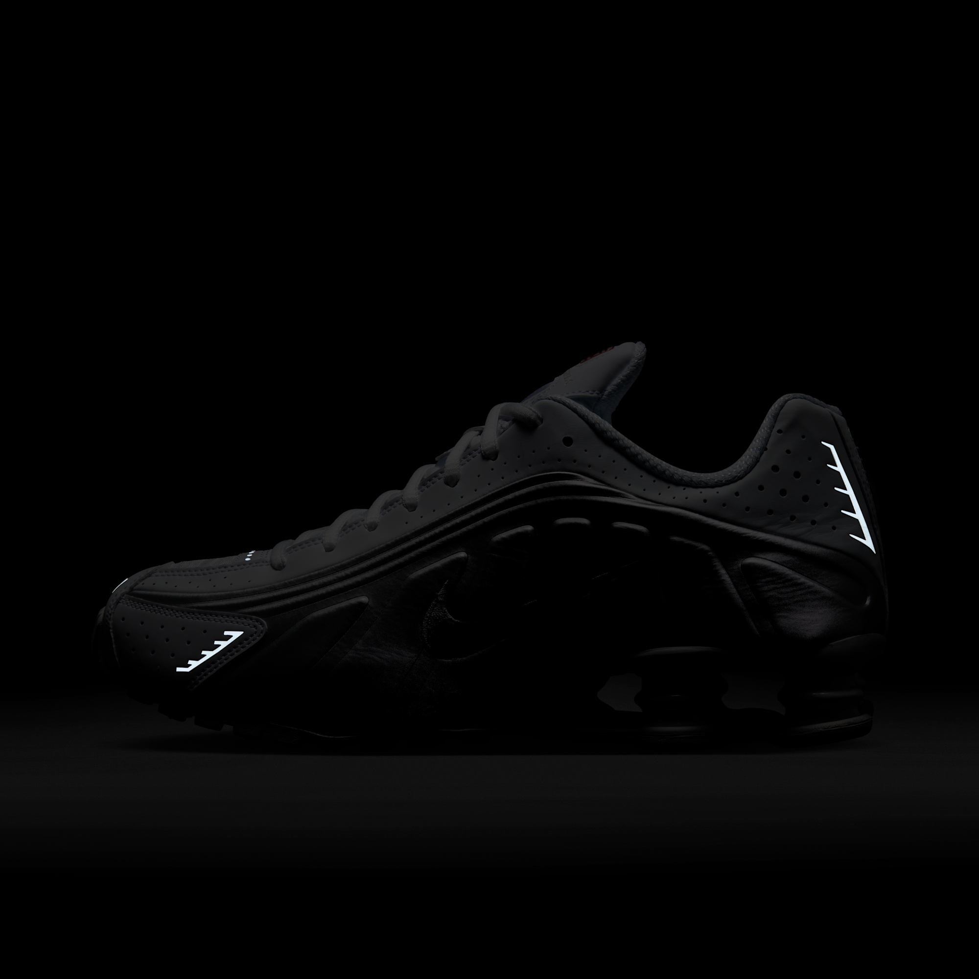 Nike Shox R4 - Λευκό/Λευκό/Bright Crimson/Metallic Silver - 11
