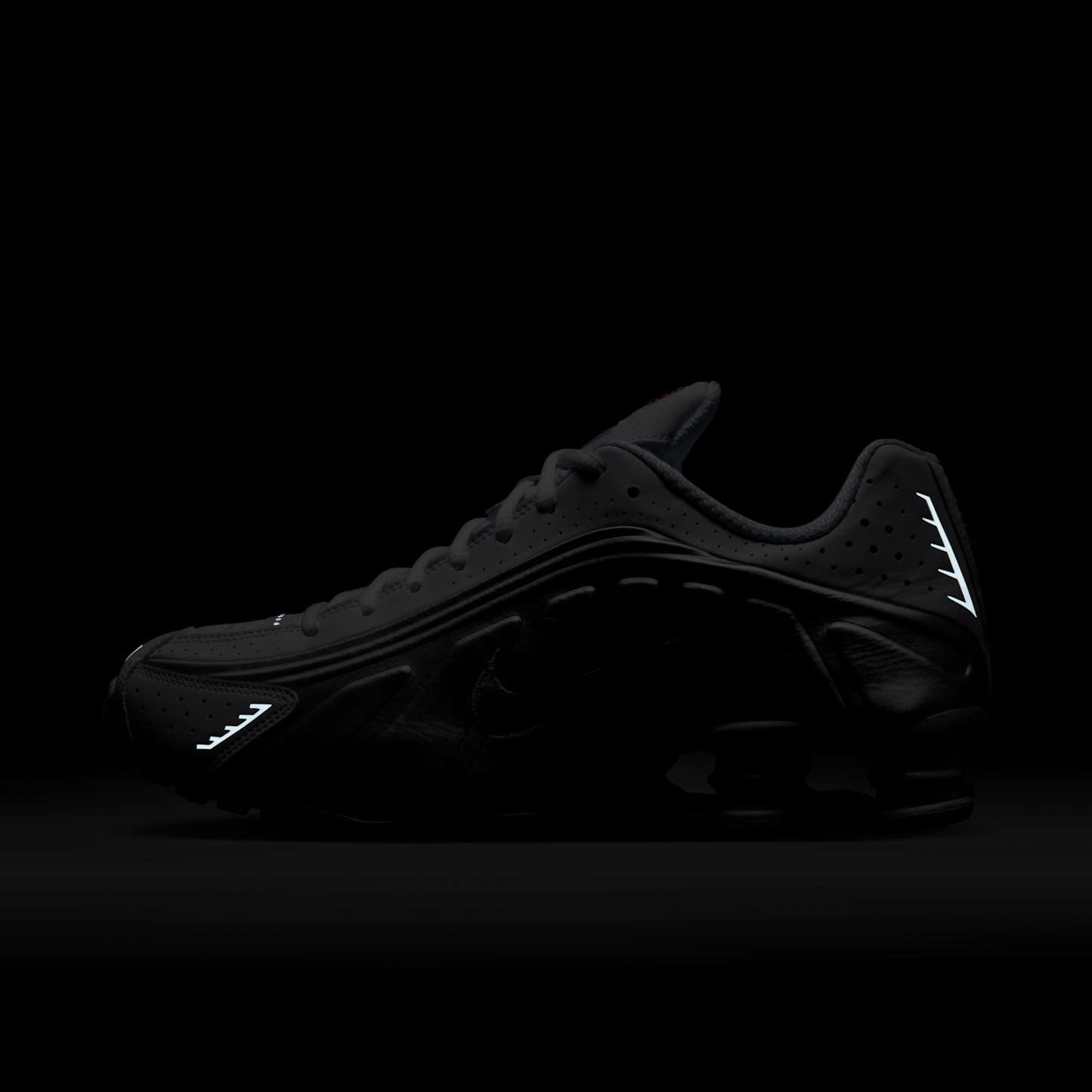 Nike Shox R4 - Λευκό/Λευκό/Bright Crimson/Metallic Silver - 11