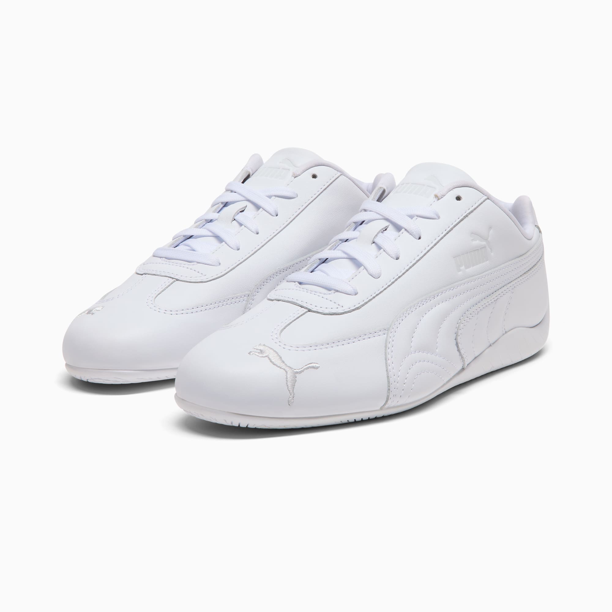 Speedcat Full Leather Sneakers Unisex - PUMA White-Feather Gray
