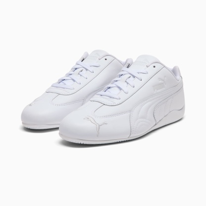 Speedcat Full Leather Sneakers Unisex - PUMA White-Feather Gray