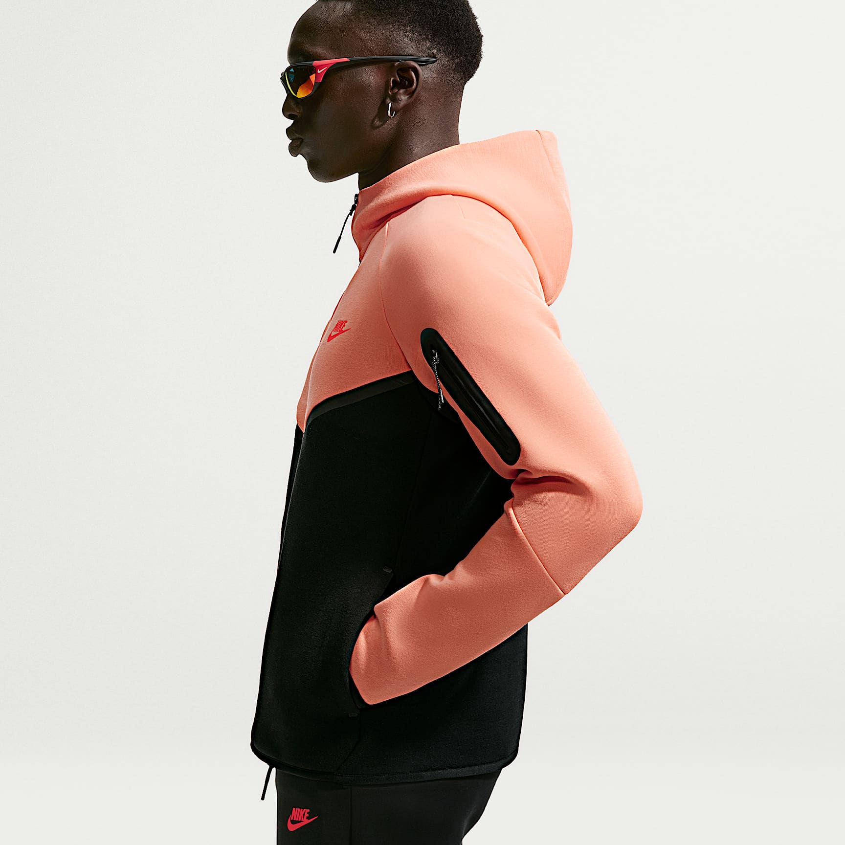 Nike Tech - Nike Tech Windrunner-Jacke aus Fleece mit durchgehendem Reißverschluss (Herren)