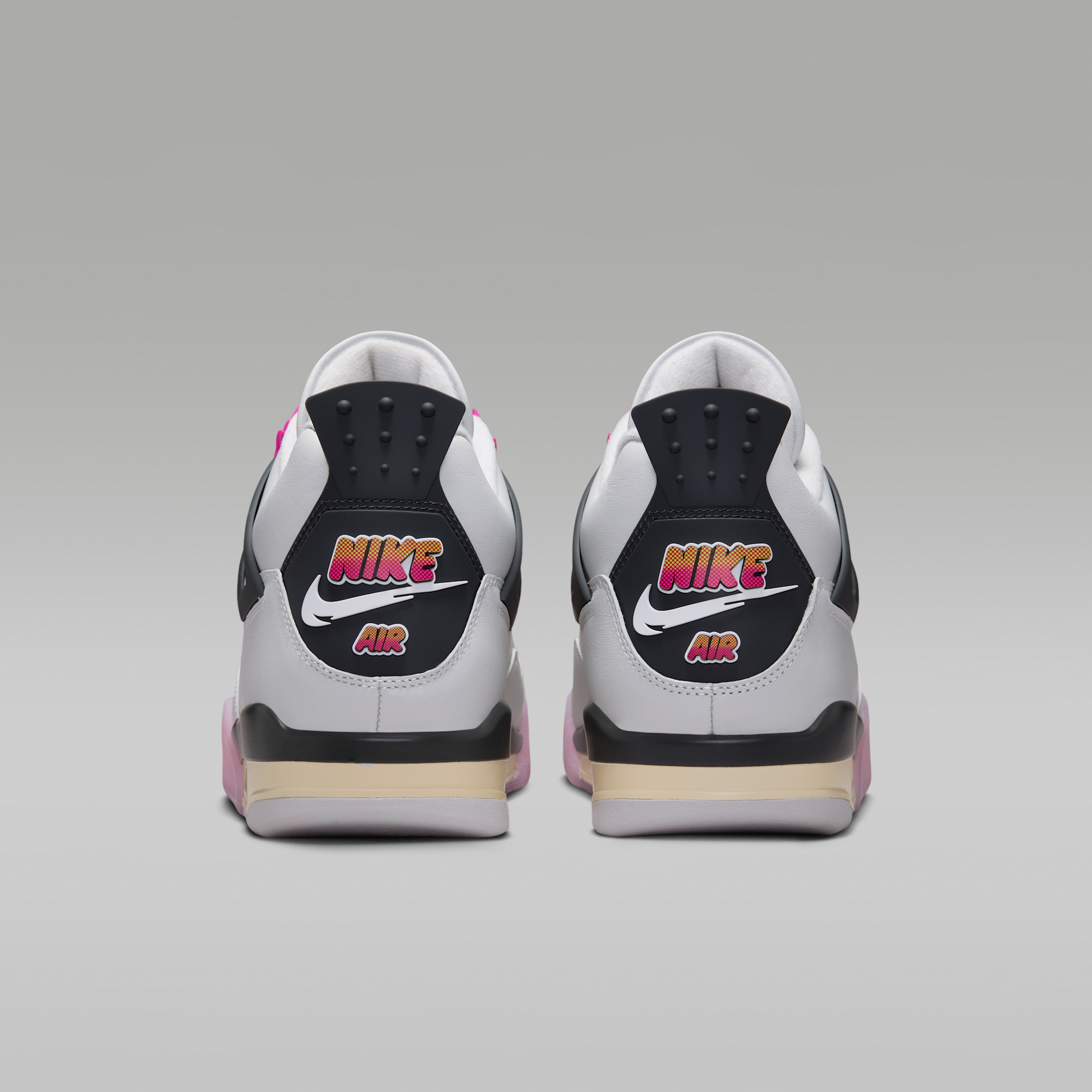 Air Jordan 4 Retro "Comic" - Off White/Anthracite/Fire Pink - 6