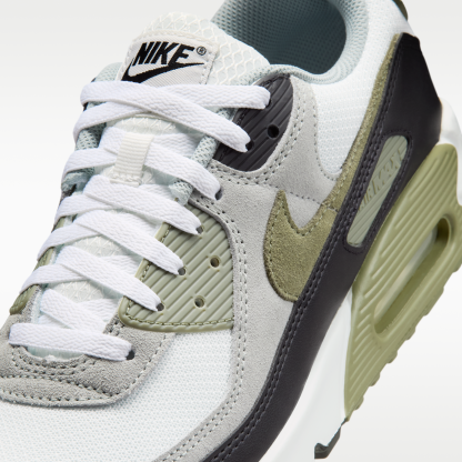Nike Air Max 90 - Summit White/Light Pumice/Μαύρο/Silver Sage - 7