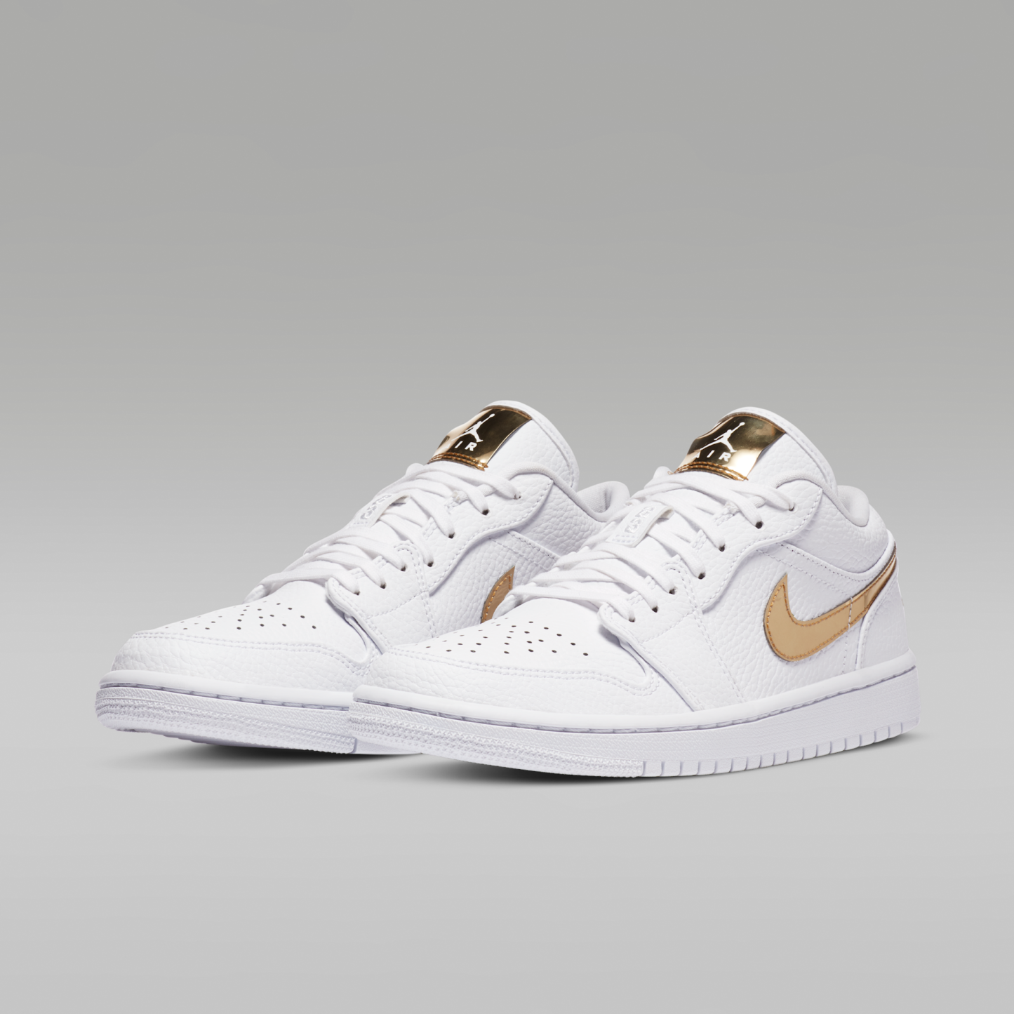 Air Jordan 1 Low SE - Λευκό/Λευκό/Metallic Gold - 5