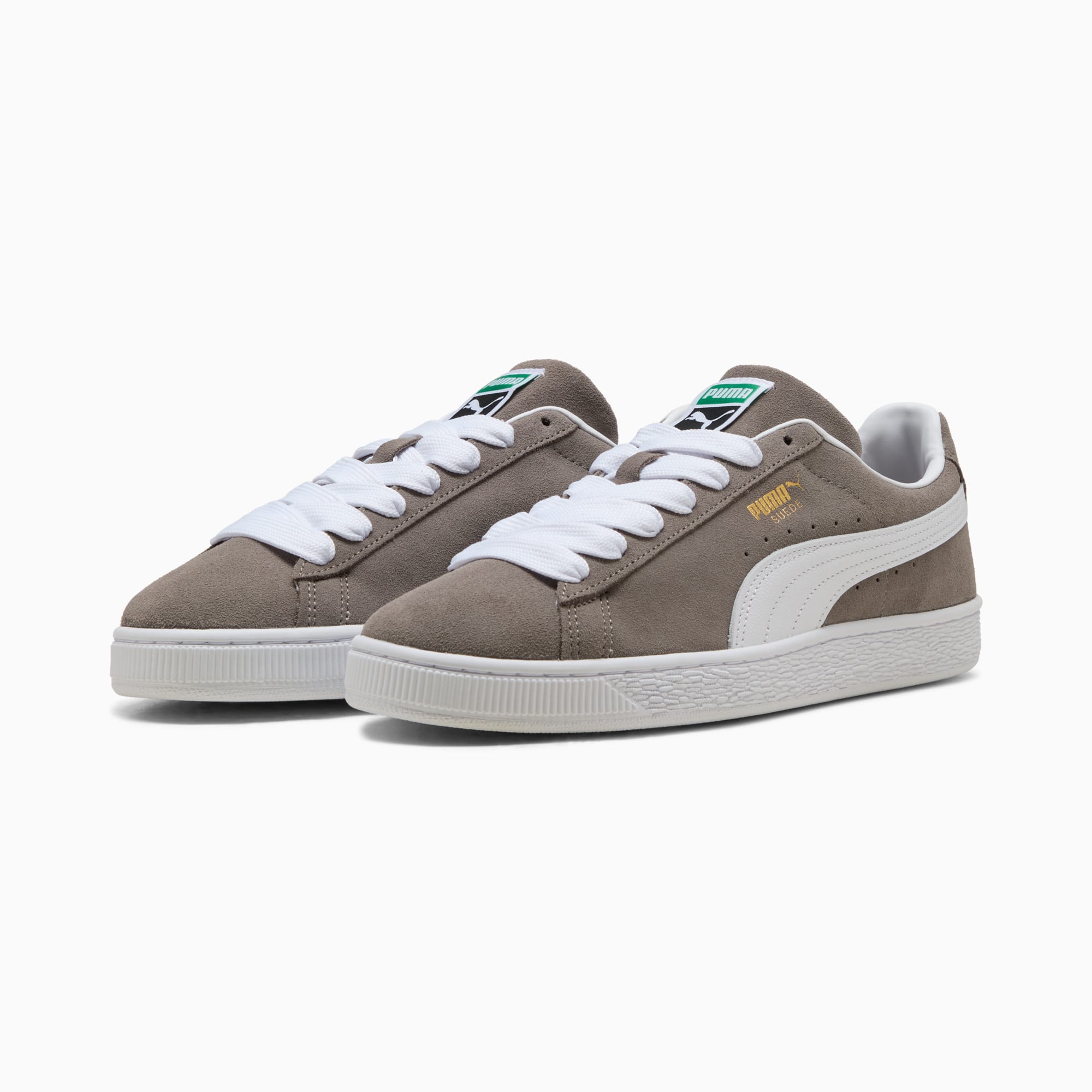 Suede Classic Sneakers Unisex - Cast Iron-PUMA White